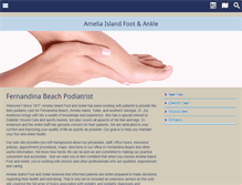 Tablet Screenshot of ameliafootandankle.com